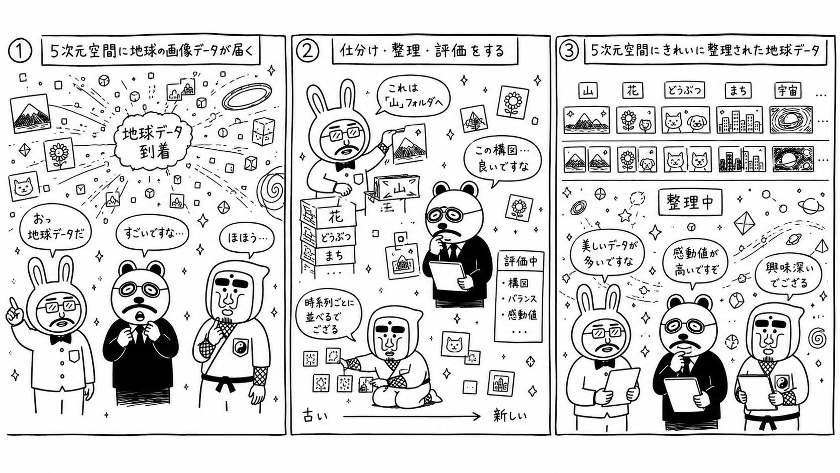 手描き風の説明漫画作品サンプル