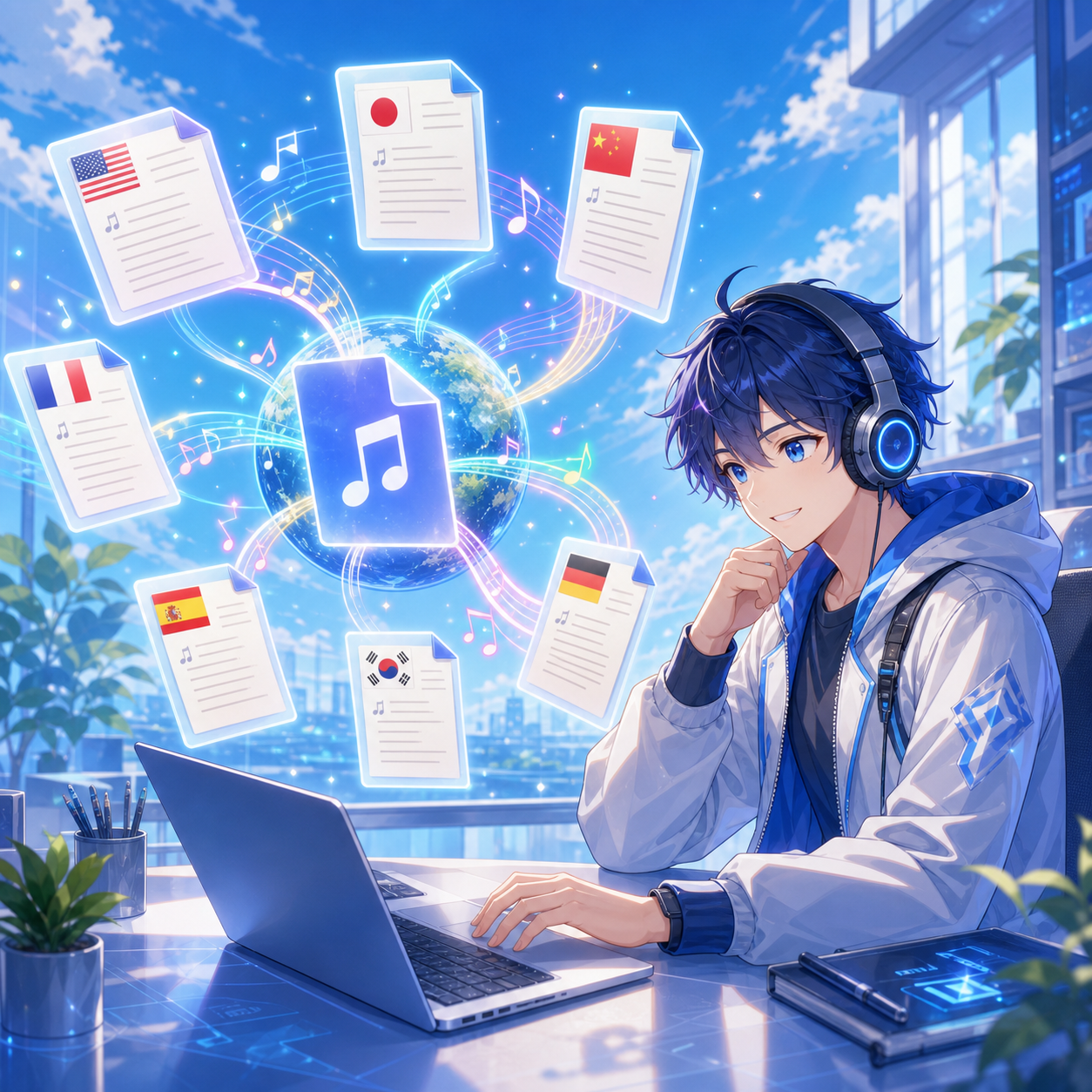 楽曲多言語翻訳・AIオーディオ化サービス