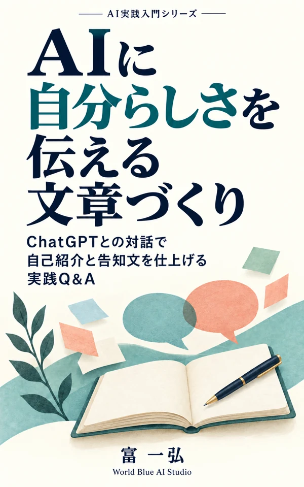 AIに自分らしさを伝える文章づくり: ChatGPTとの対話で自己紹介と告知文を仕上げる実践Q&A AI実践入門シリーズ の表紙
