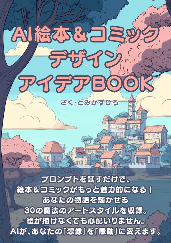AI絵本＆コミックデザインアイデアBOOK: プロンプトですぐ試せる！30スタイルのデザイン集 の表紙