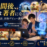 【6/27(土)開催】4時間後、あなたは著者になる。｜AIと創る物語、出版デビュー講座のご案内